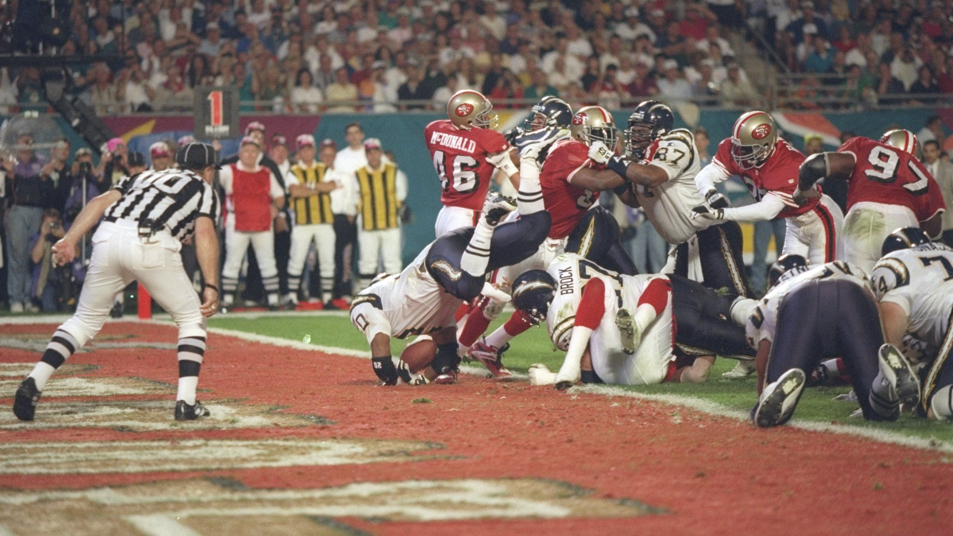 Touchdown Super Bowl XXIX - San Diego Chargers San Francisco 49ers