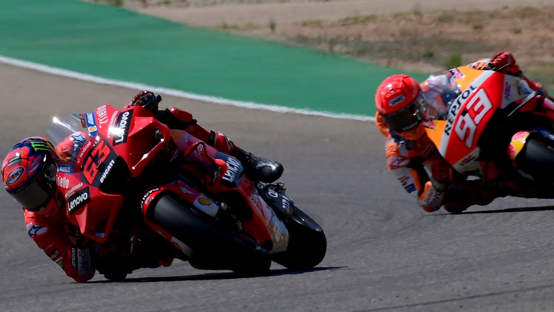 Marc Márquez Pecco Bagnaia GP Aragón MotoGP 2021