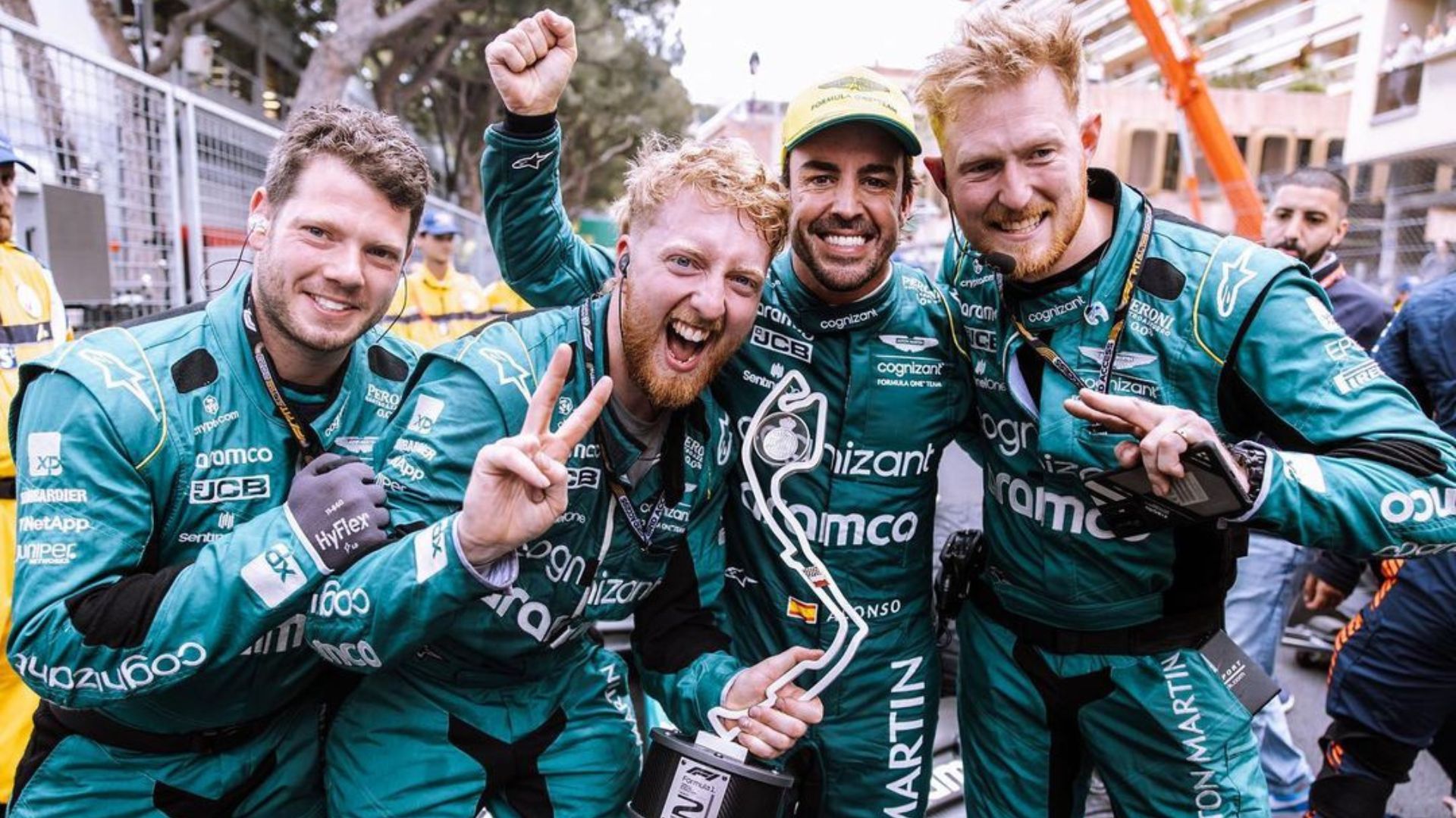 Matt Watson Mikey Brown Fernando Alonso Aston Martin