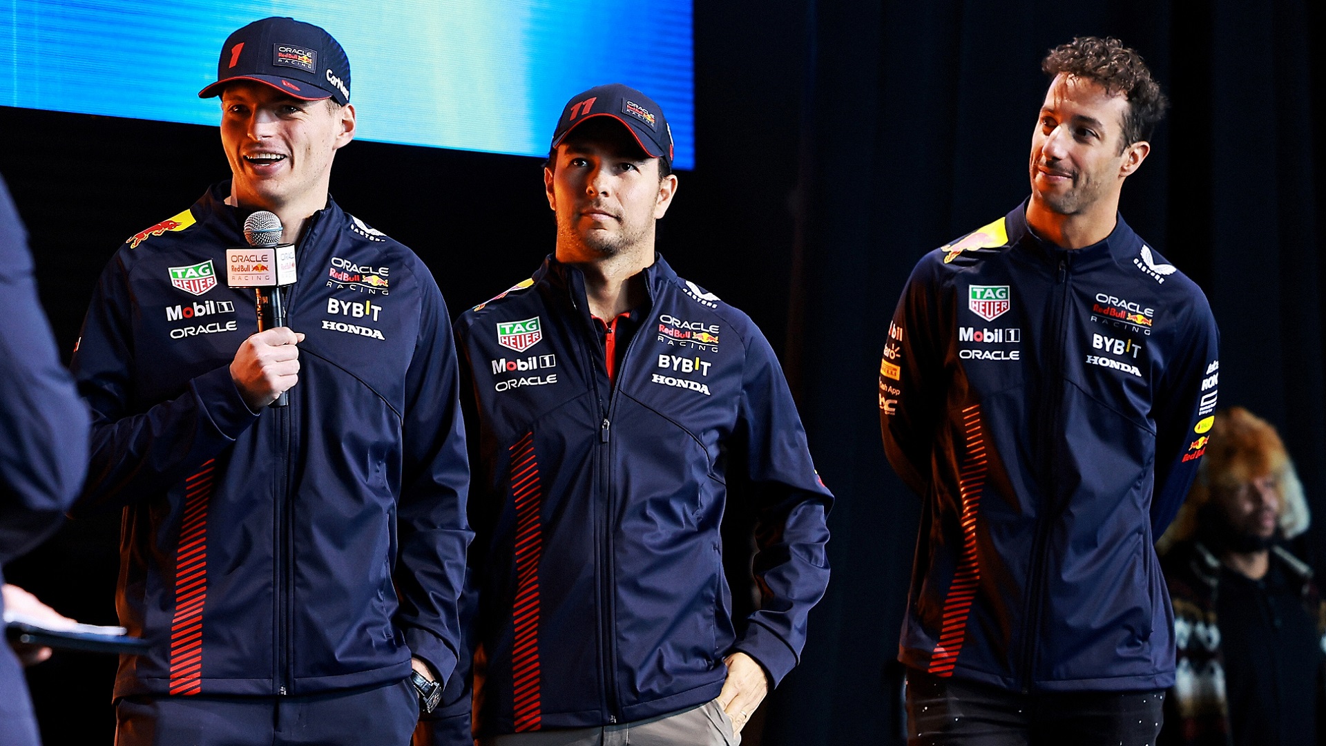 2023-07-12 Verstappen Max Sergio Perez Ricciardo Daniel F1 Formula 1
