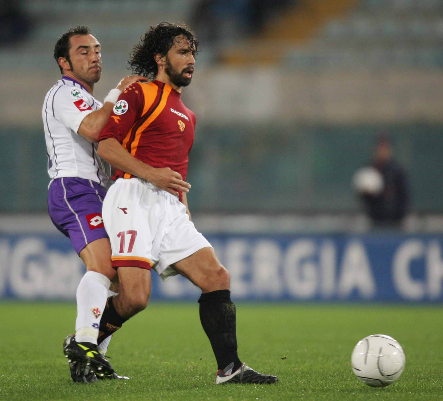 Damiano Tommasi con la maglia della Roma