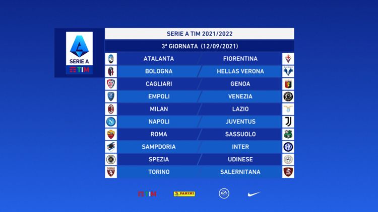 Serie A 2021/2022 Giornata 3