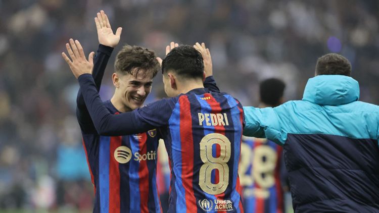 Pedri Gavi FC Barcelona Copa del Rey La Liga 15012023