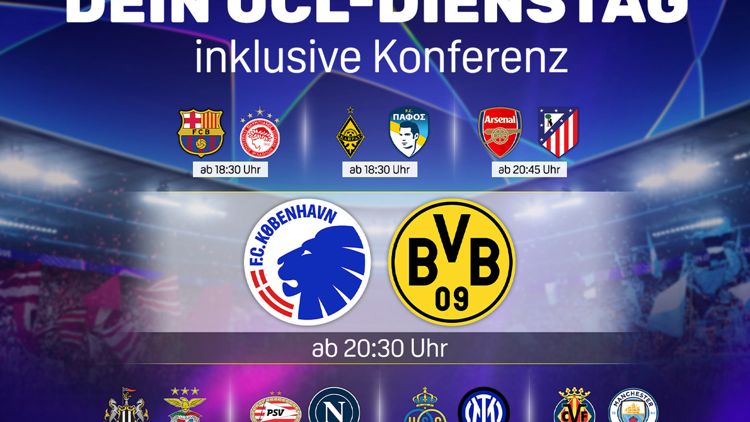 UEFA Champions League Spieltag 3 Banner Dienstag
