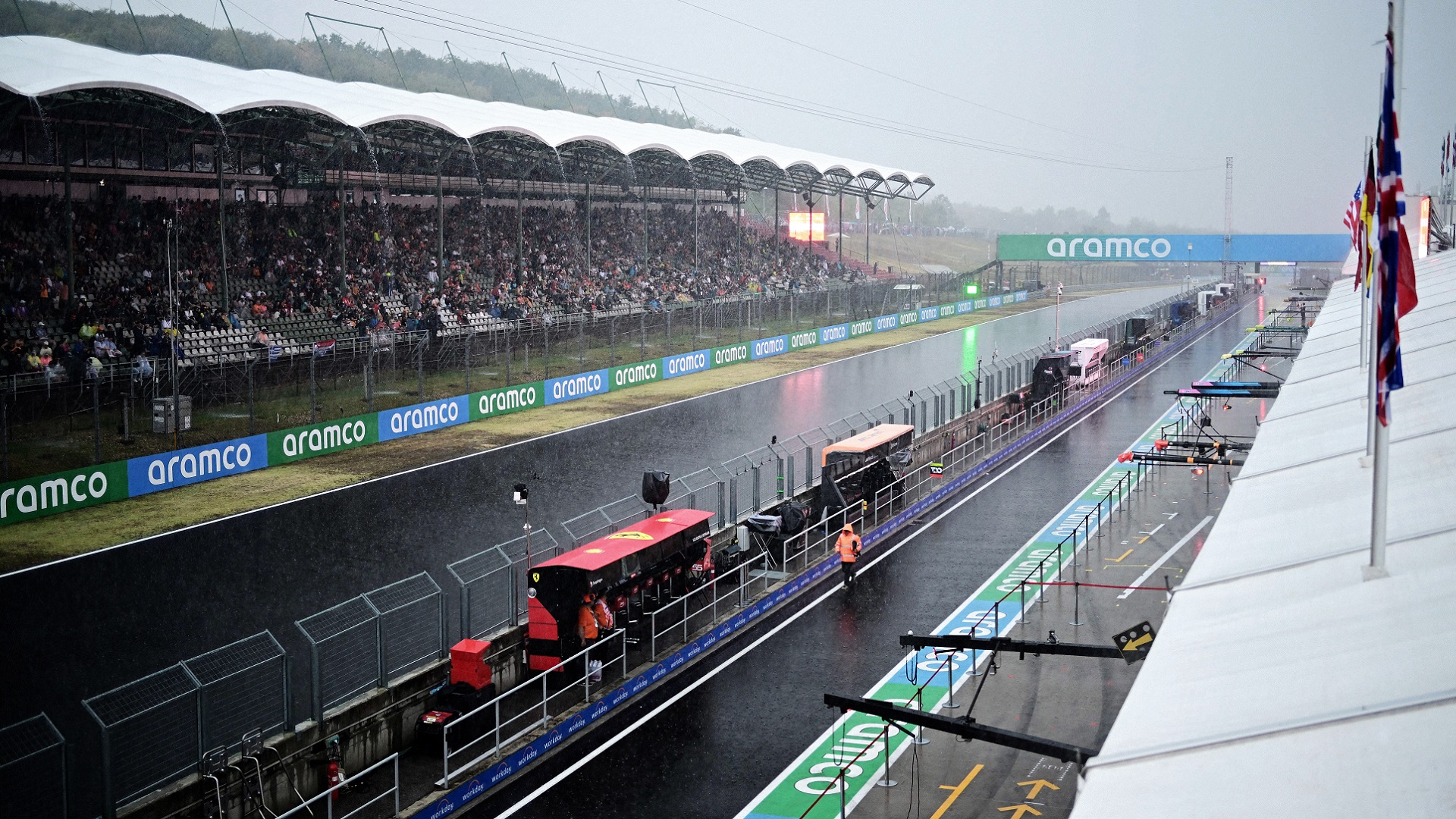 2022-07-30 Wet Rain Hungary Hungaroring F1 Formula 1