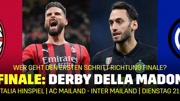 Coppa Italia AC Milan Inter Mailand Banner 010322