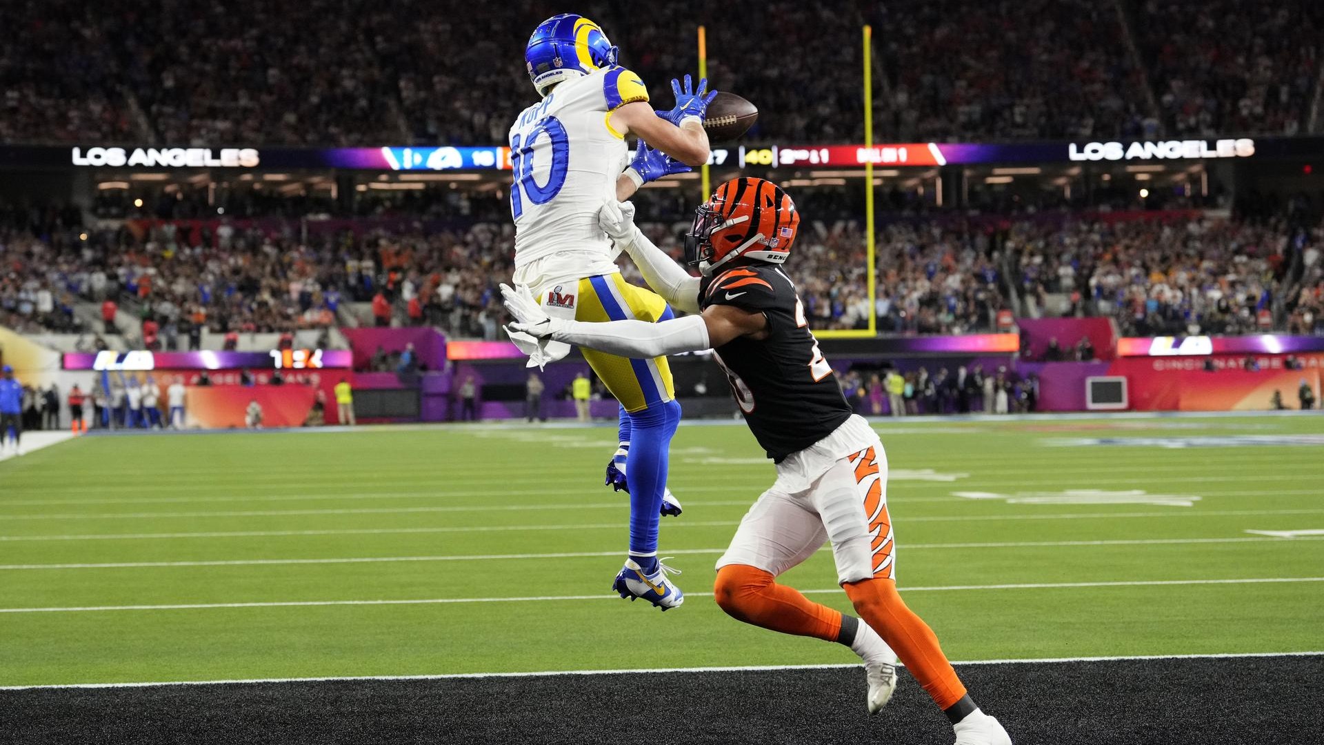 Touchdown decisivo nel SuperBowl LVI di Kupp per i LA Rams