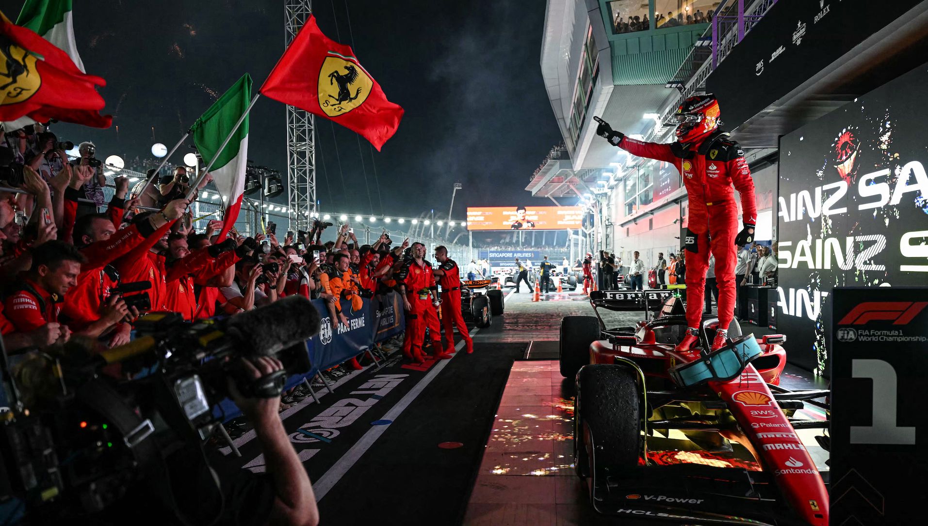 Carlos Sainz, Ferrari, GP Singapur, F1