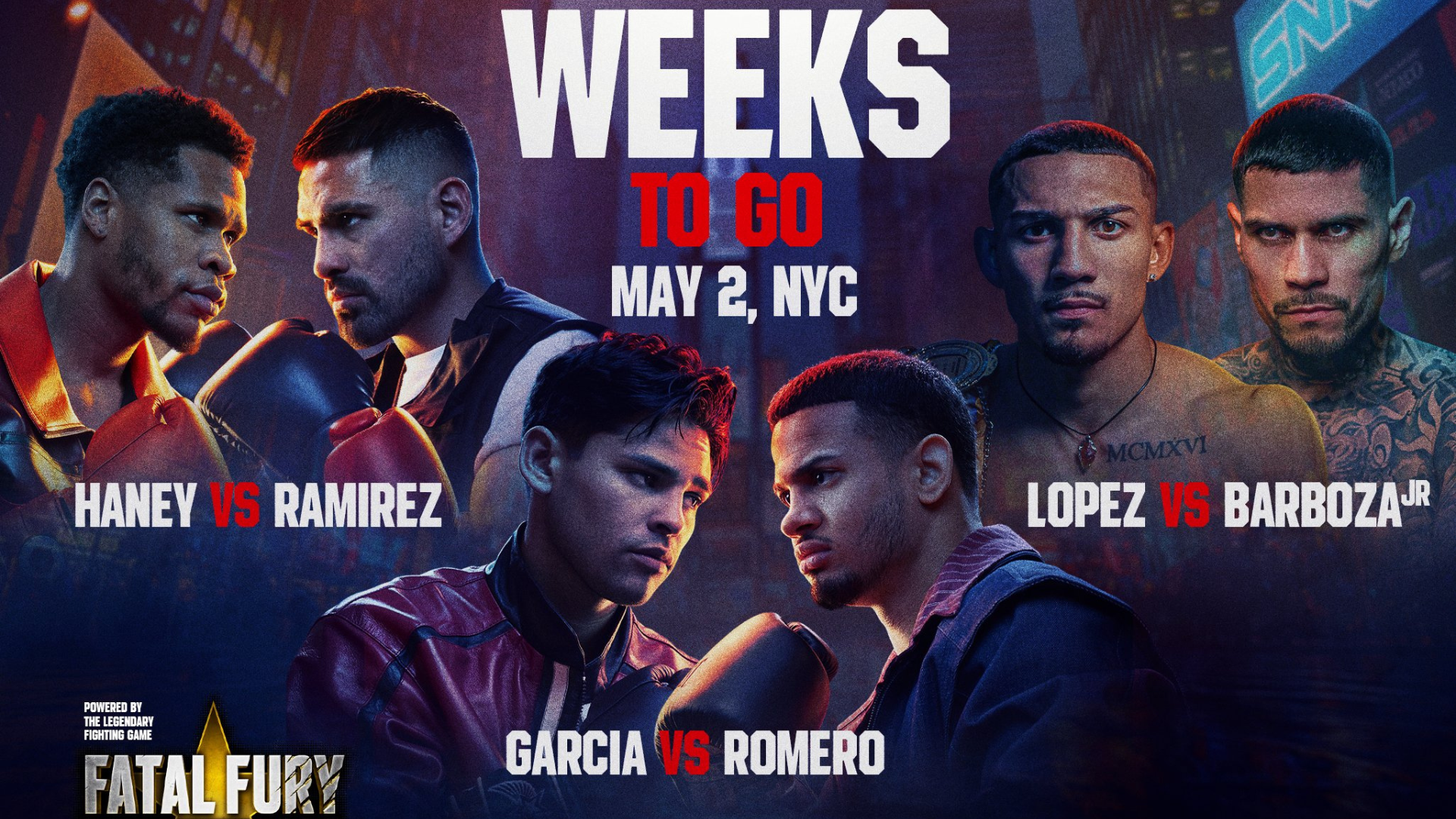 Ryan Garcia vs Rolly Romero cartelera