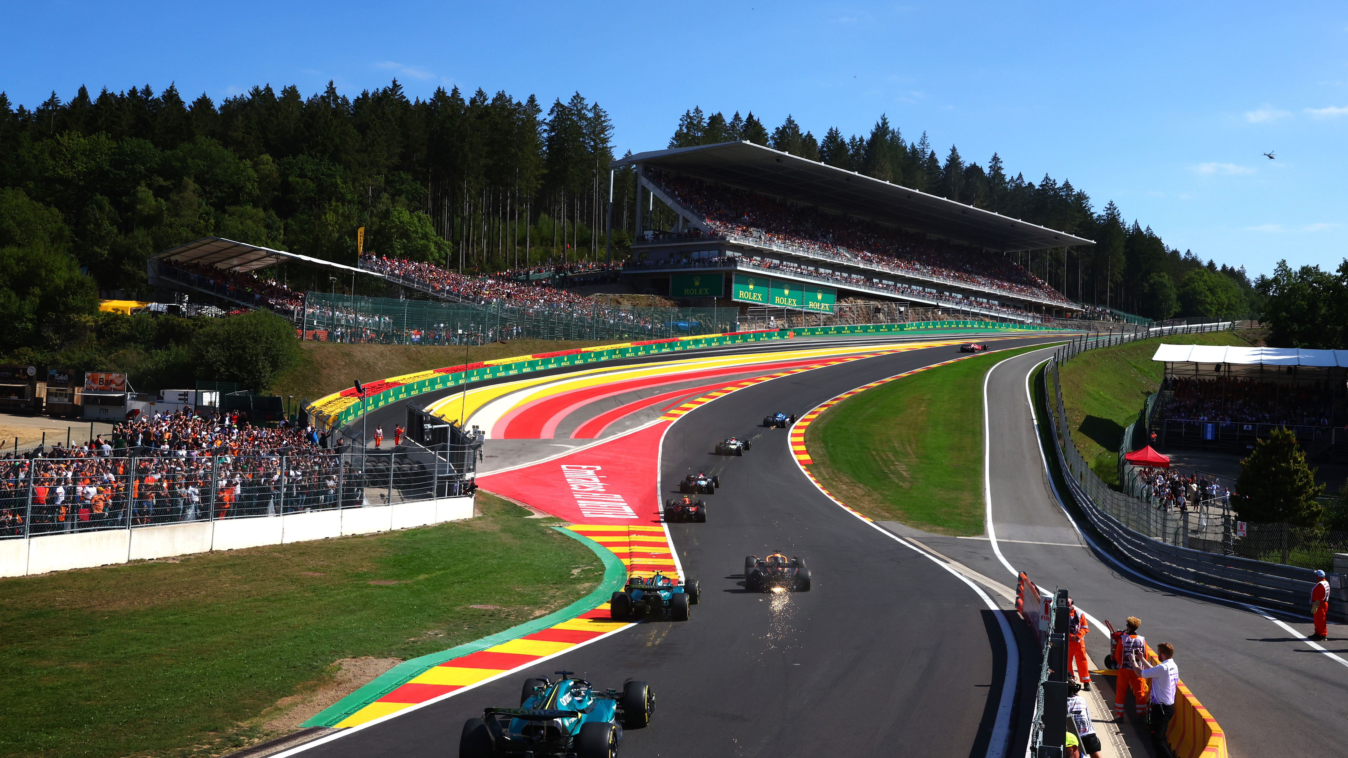 Eau Rouge Formel 1 Spa Strecke F1 28082022