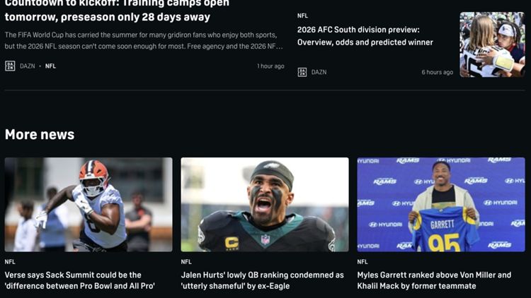 DAZN News NFL