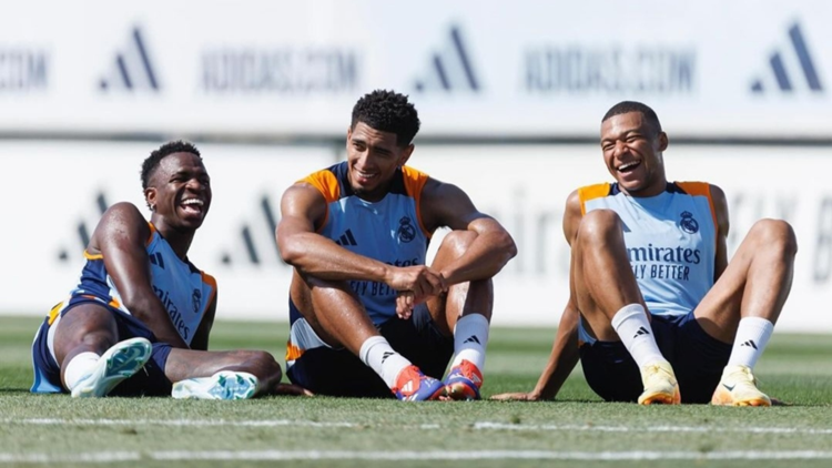 Entrenamiento Real Madrid 2024/2025, Mbappé, Vinicius, Bellingham