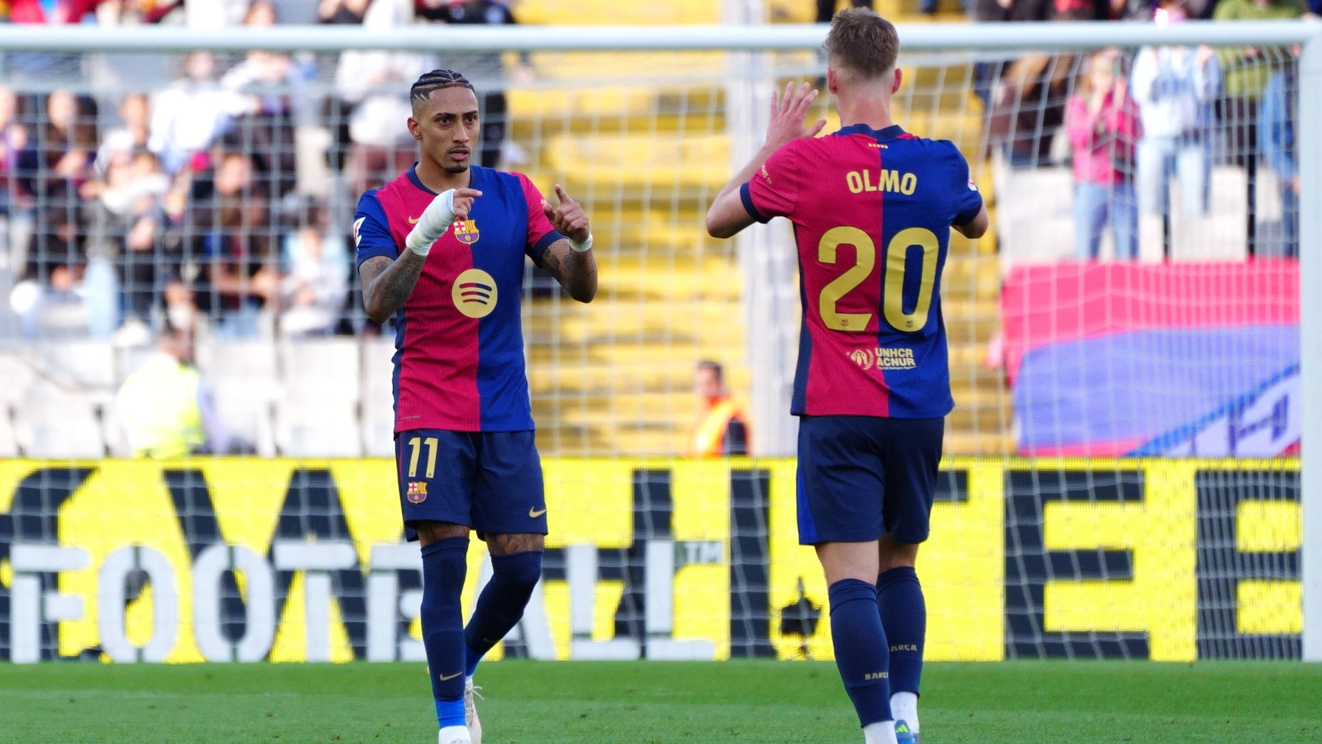 FC Barcelona Dani Olmo Raphinha LALIGA 2025