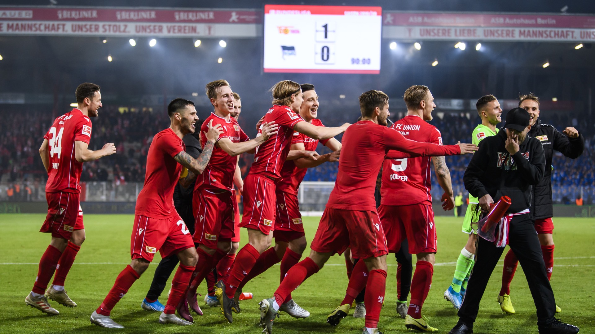 Union Berlin Hertha BSC 20192020 Hinspiel