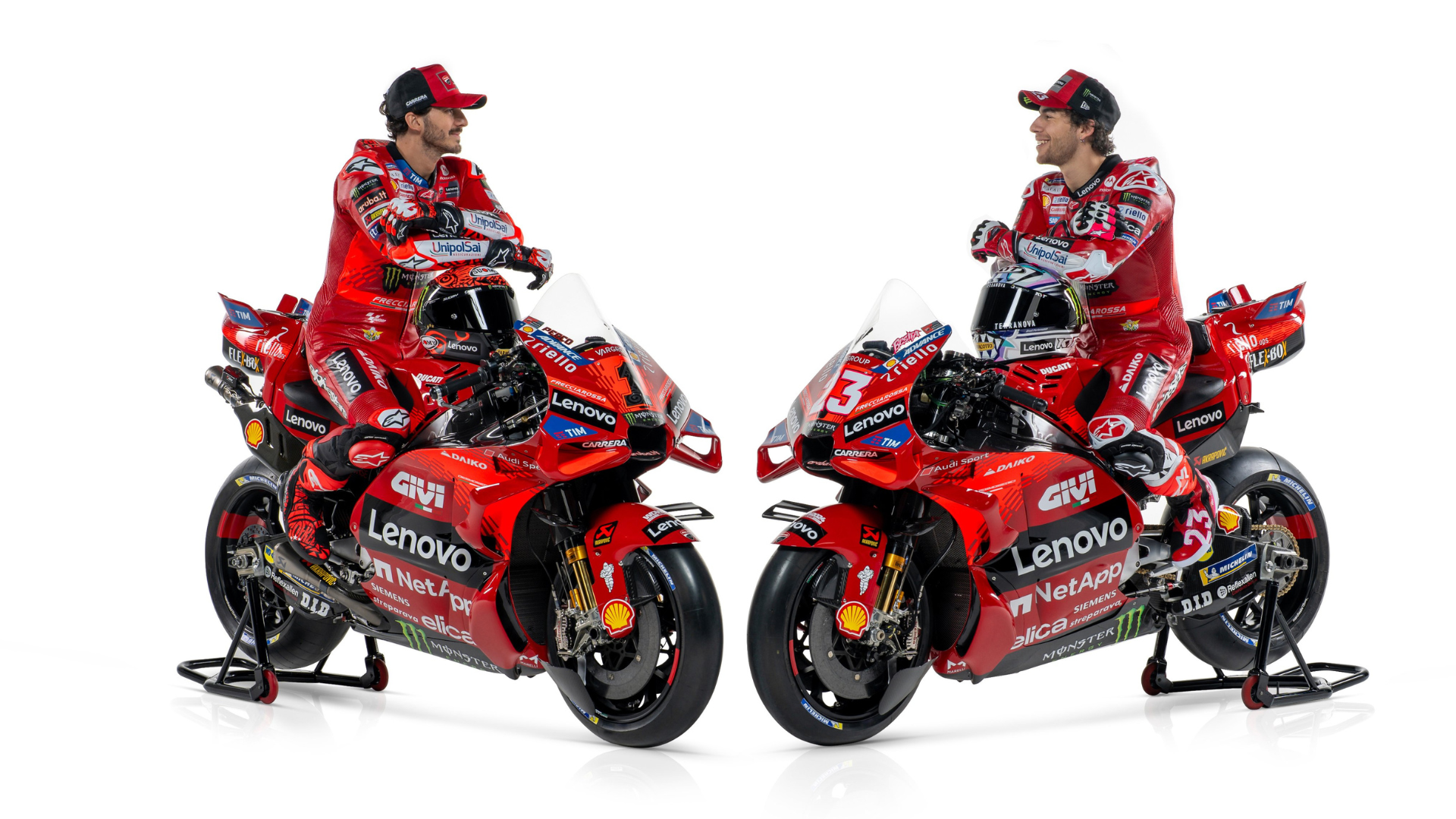 Enea Bastianini y Pecco Bagnaia