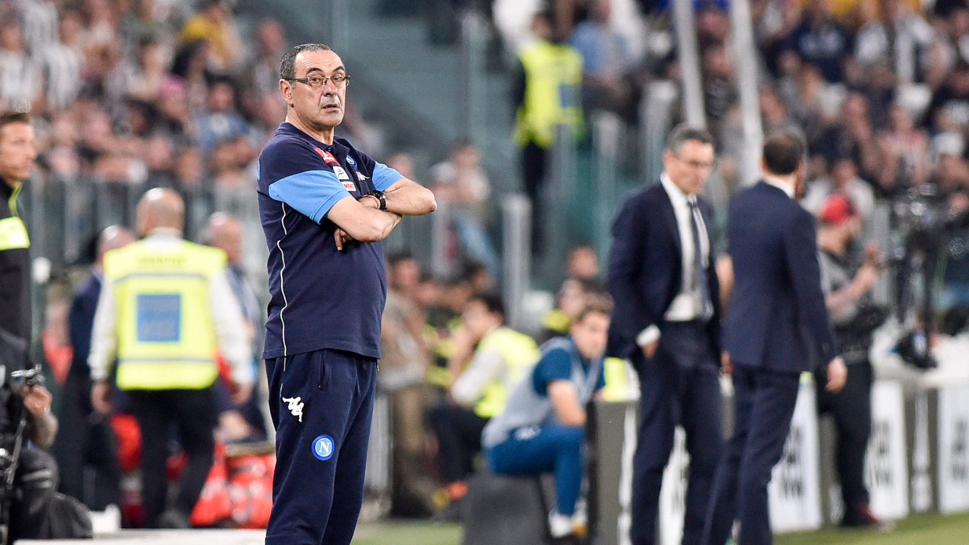 Sarri in Juventus-Napoli