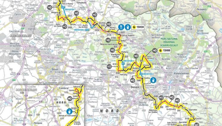 Paris-Roubaix-2024-Streckenführung