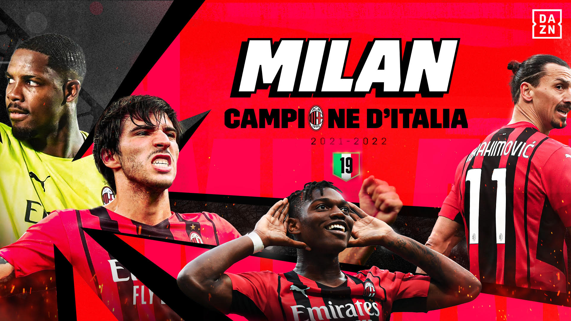 Copertina Milan Campione d'Italia DAZN