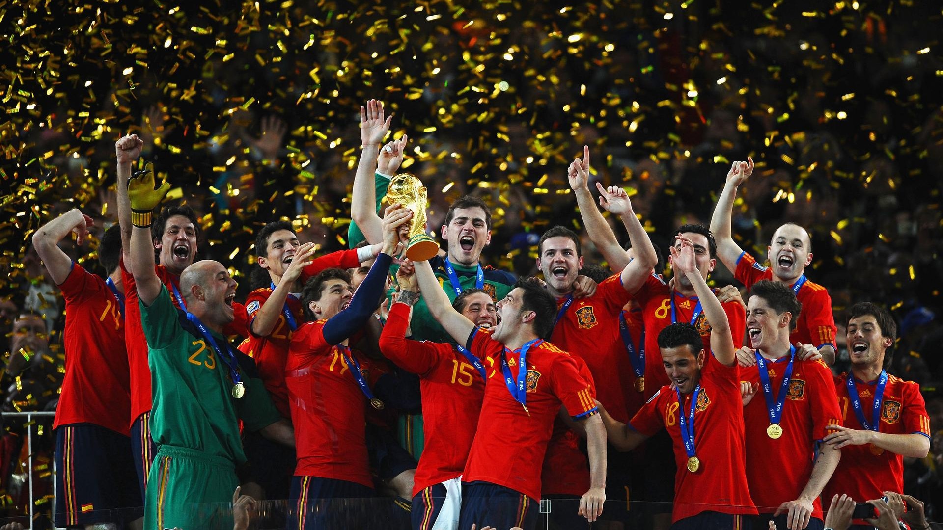 Spagna campione del mondo 2010 in Sudafrica