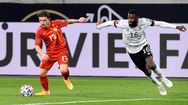 Nordmazedonien Bardhi Deutschland Rüdiger TV LIVE-STREAM WM-Qualifikation