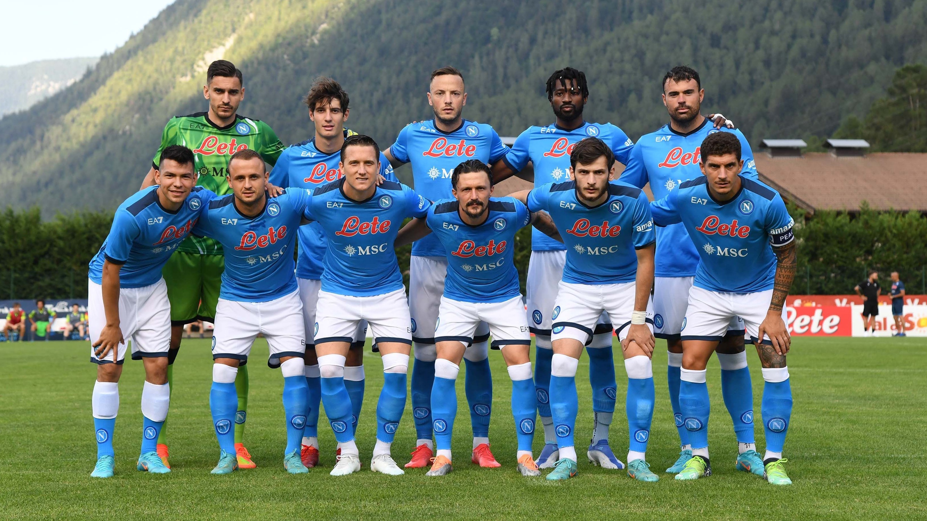 Napoli-Anaune, amichevole estiva, ritiro SSC Napoli 2022-2023
