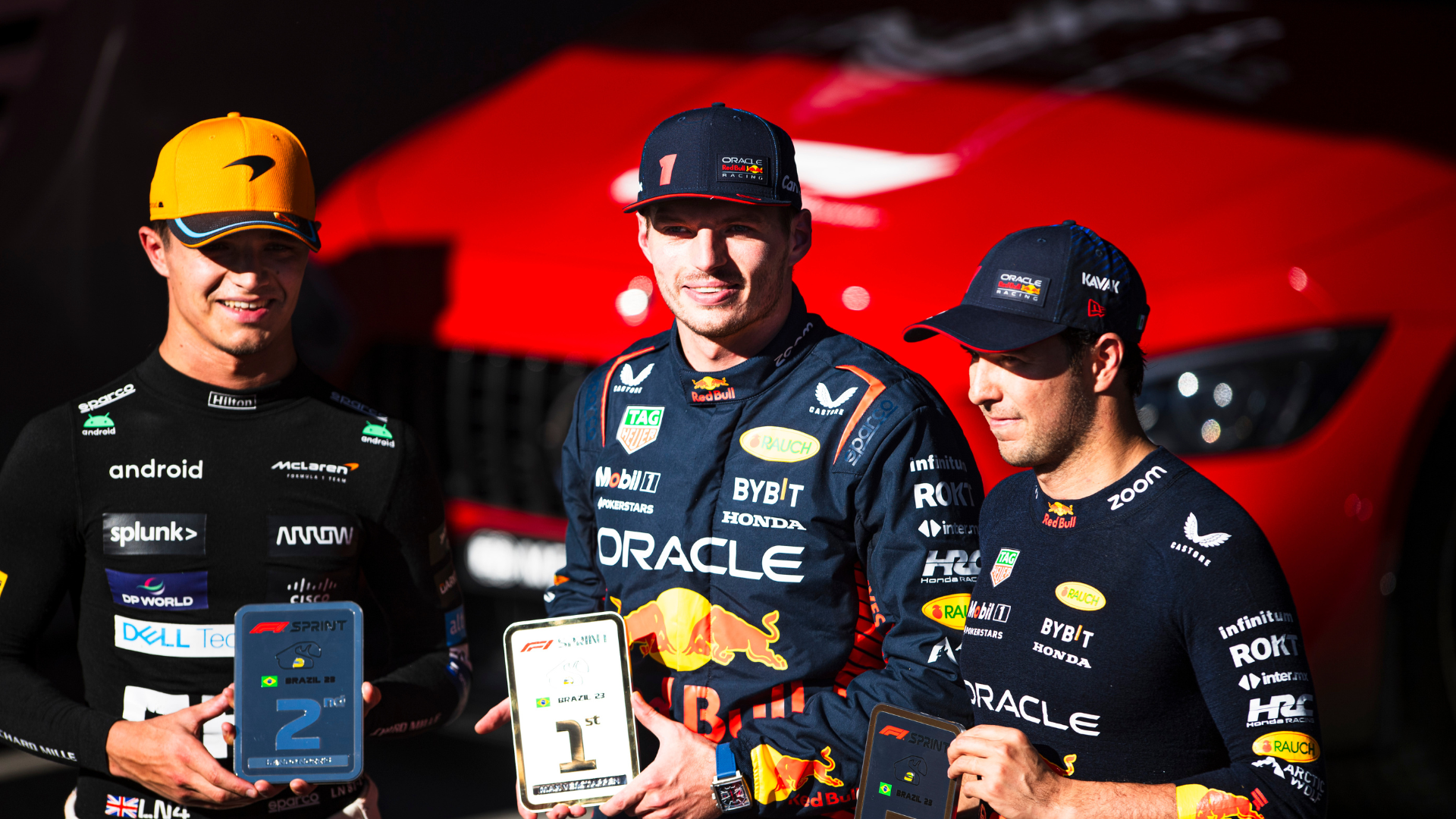 Lando Norris Max Verstappen Checo PEREZ