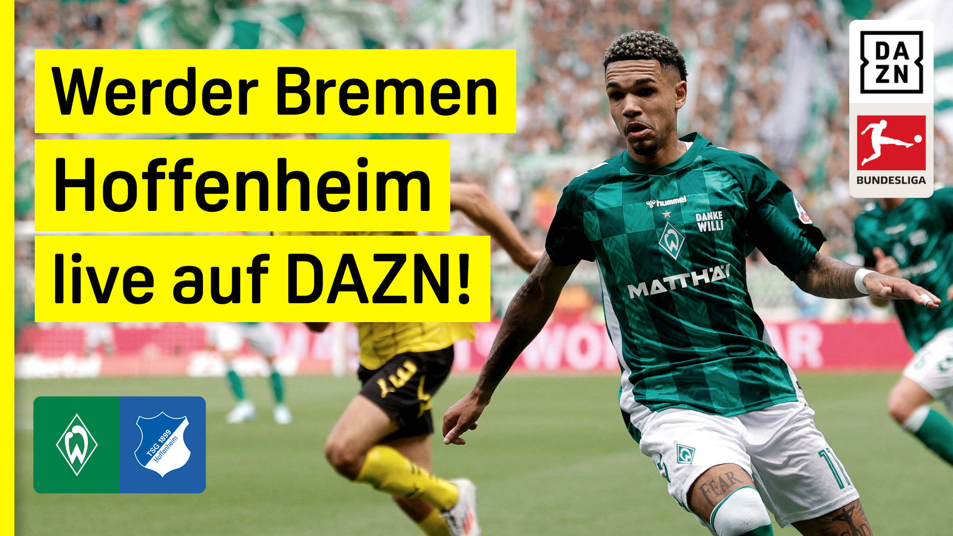 Werder Bremen TSG Hoffenheim Bundesliga DAZN Header