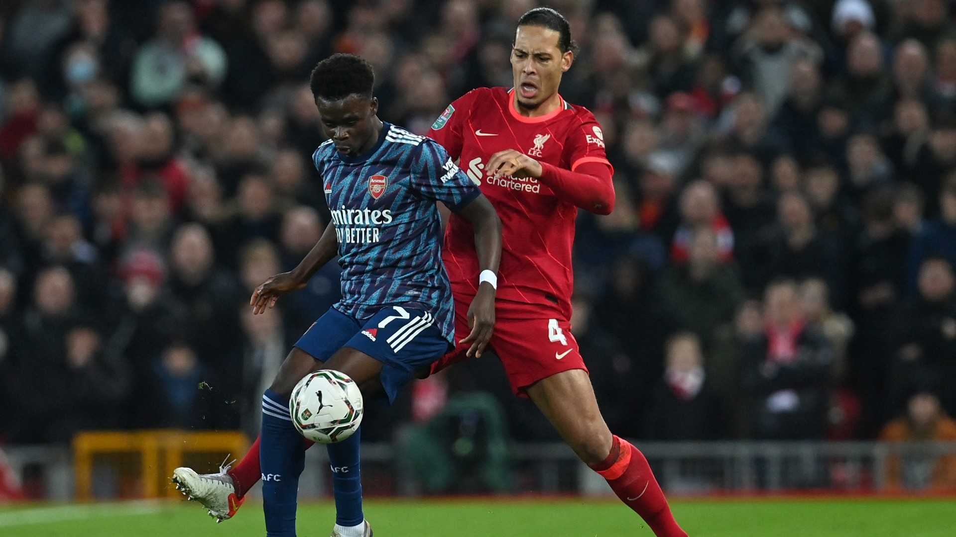 Liverpool-Arsenal 0-0, Carabao Cup, gli highlights del match su DAZN Italia