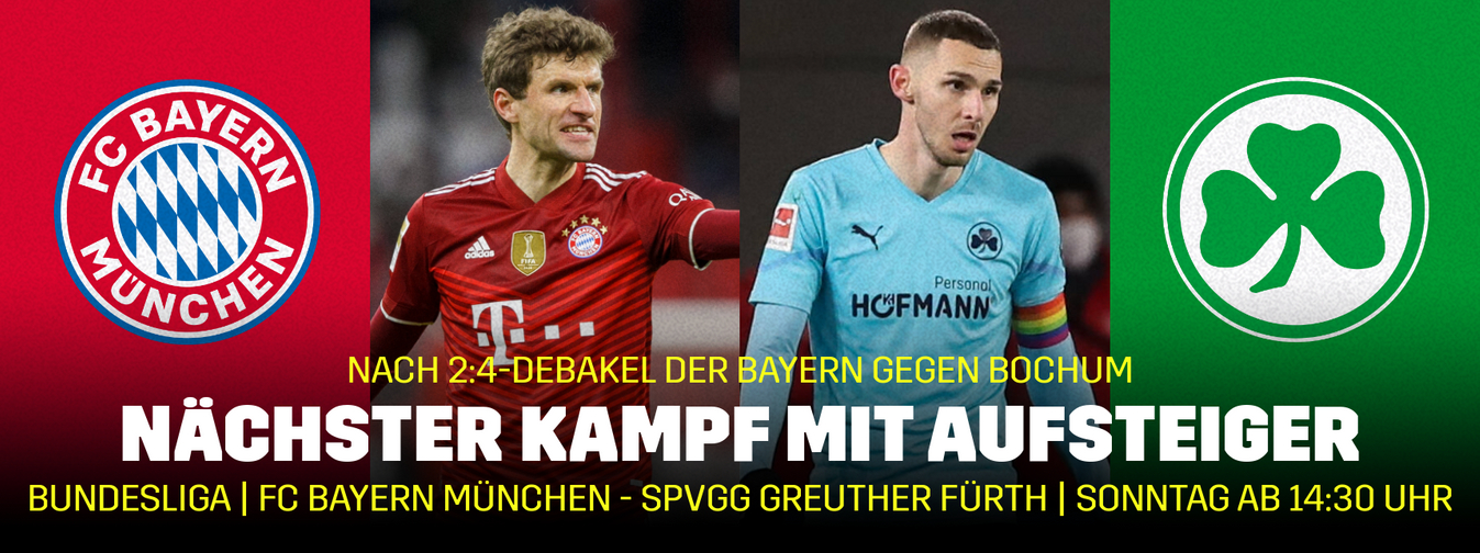 Banner Hertha BSC FC Bayern München SpVgg Greuther Fürth 20022022