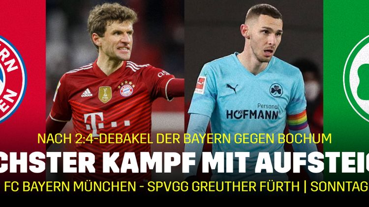 Banner Hertha BSC FC Bayern München SpVgg Greuther Fürth 20022022