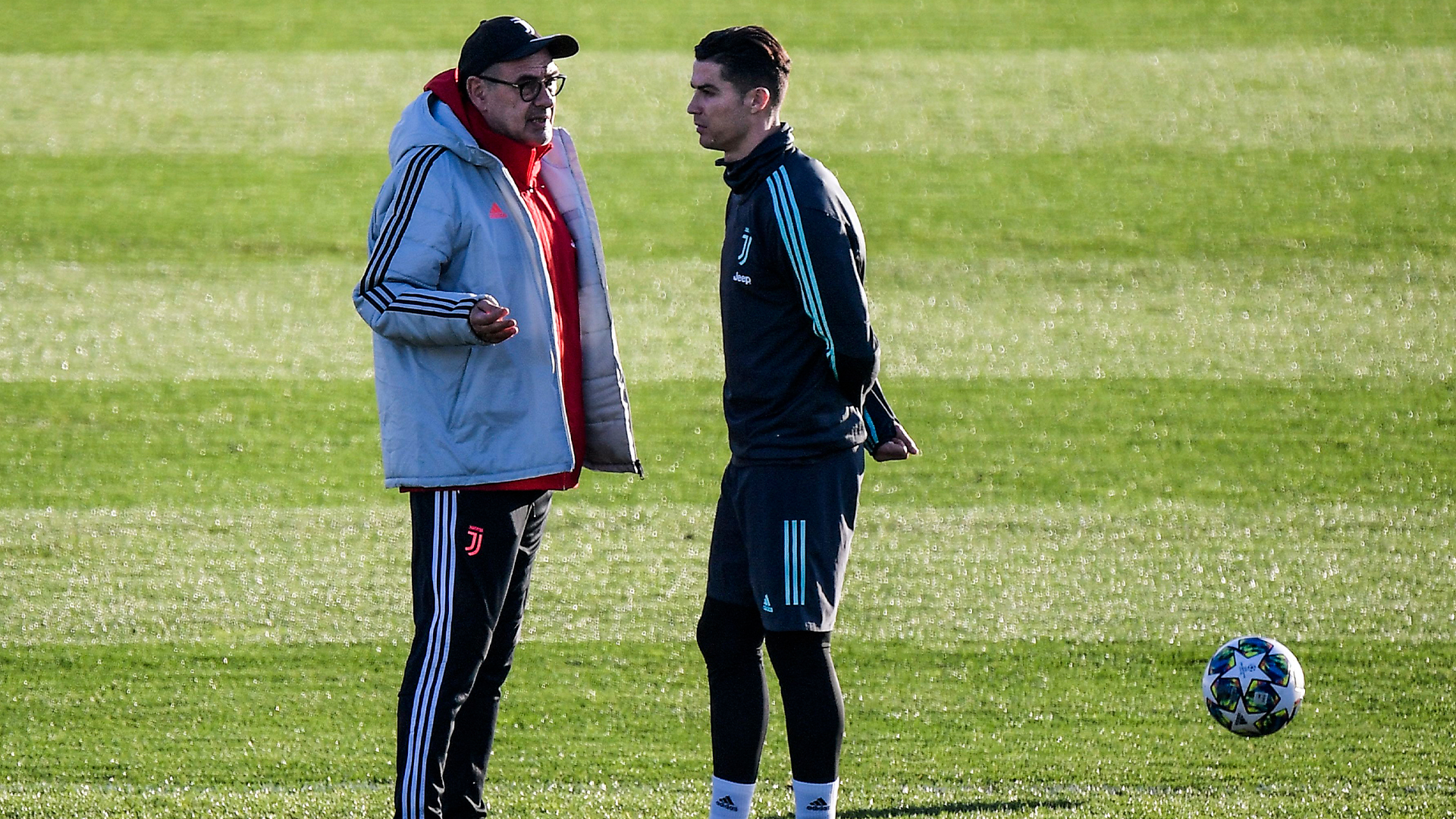 Sarri con Ronaldo