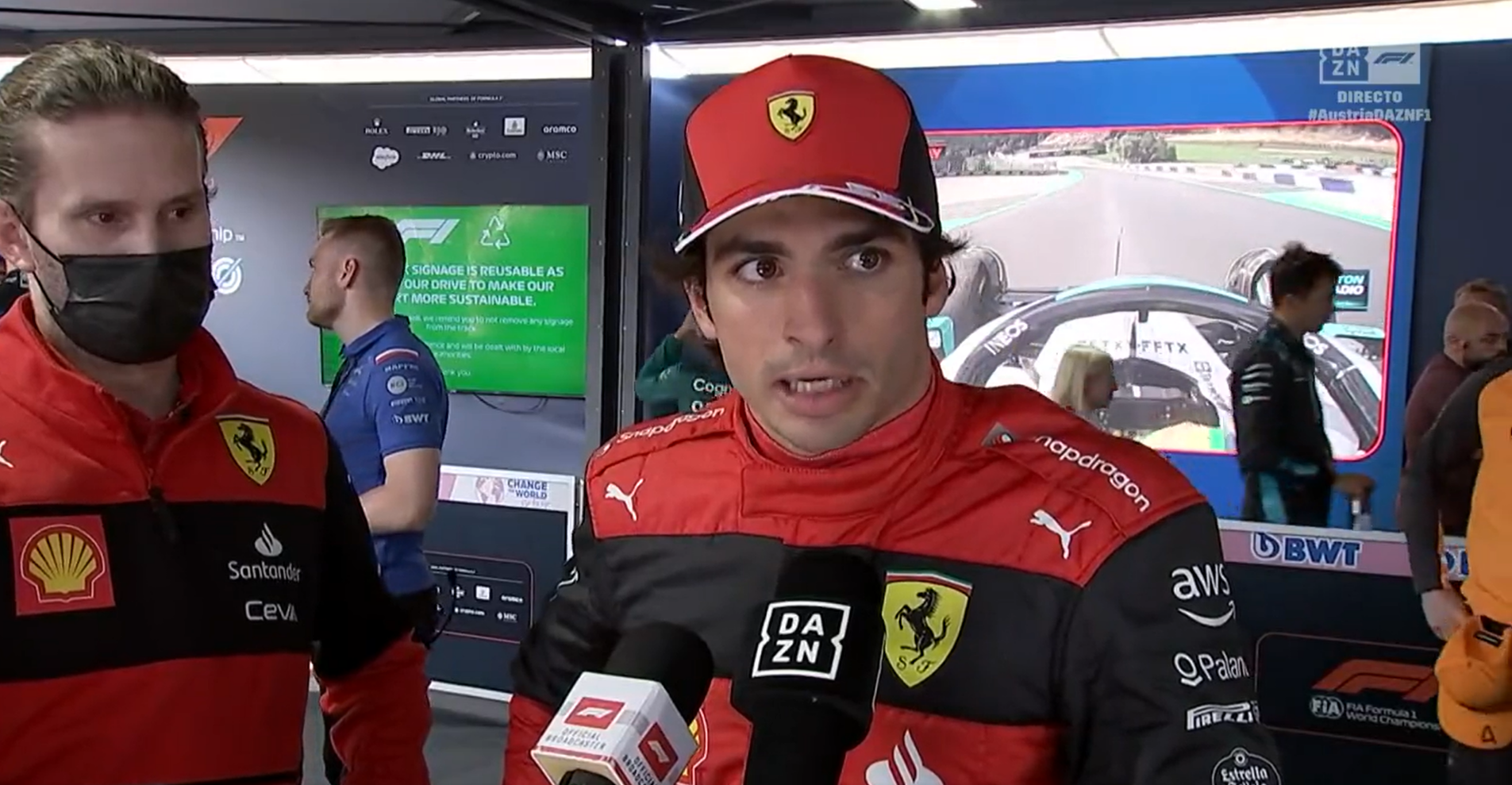 Carlos Sainz analiza el GP de Austria en DAZN