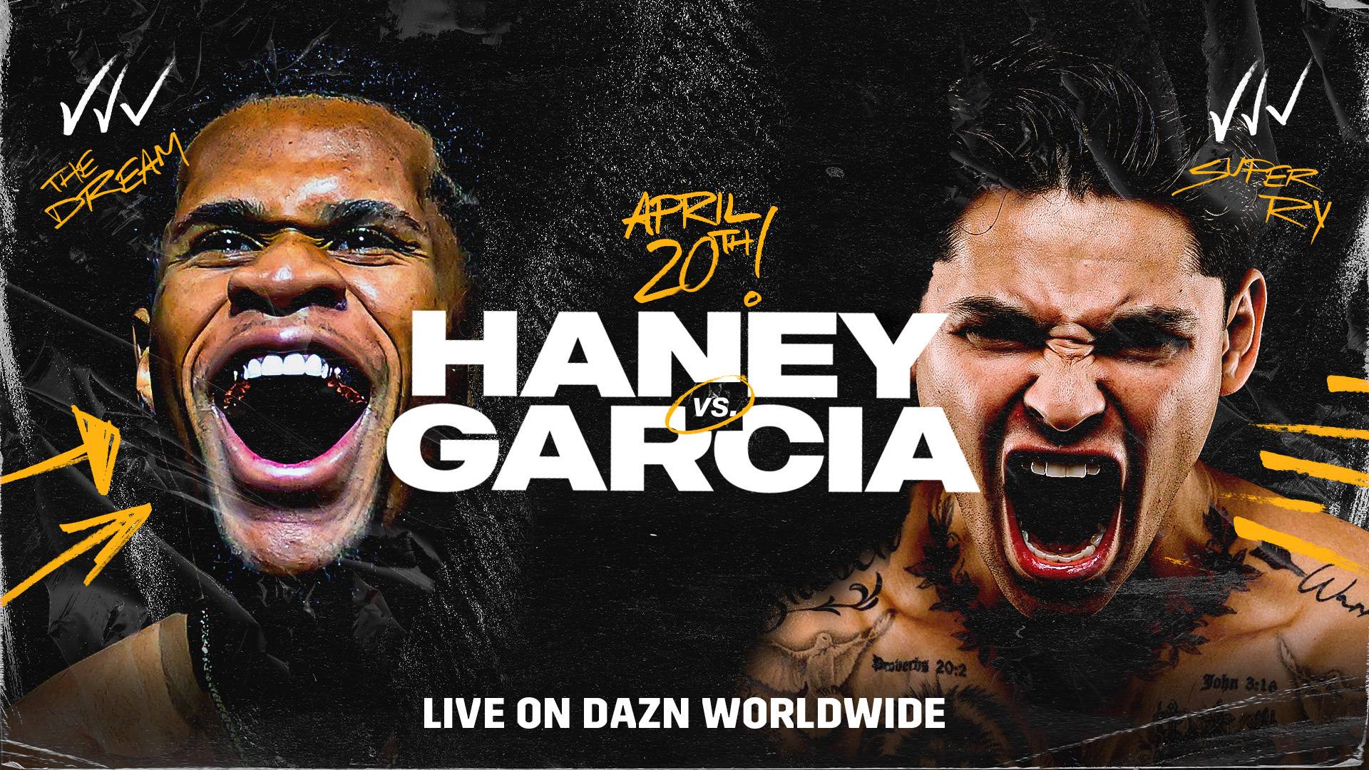 Devin Haney vs. Ryan Garcia promo art