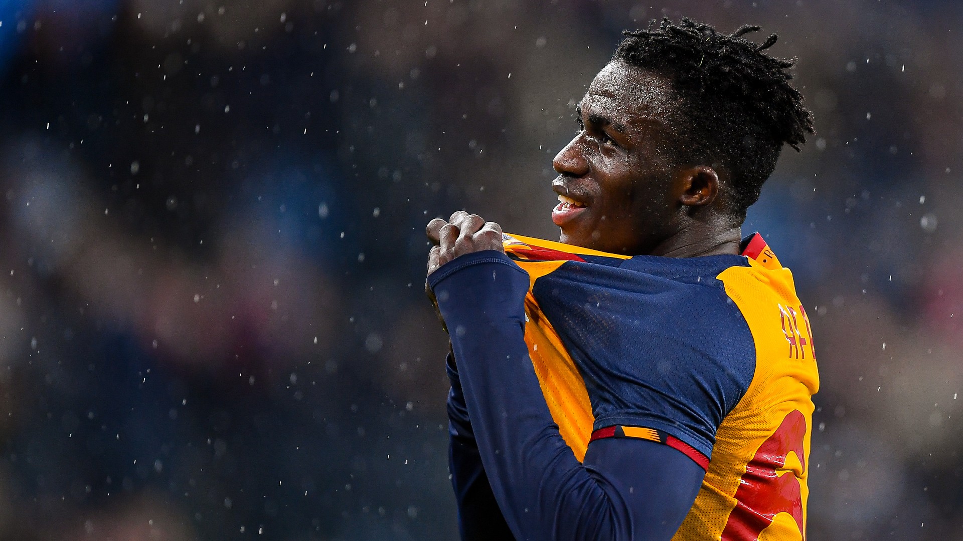 Serie A 2021/22, Genoa-Roma 0-2: Felix Afena Gyan celebra la sua doppietta a Marassi