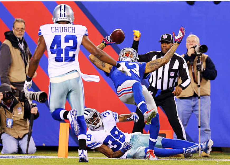 Touchdown spettacolare di Odell Beckham jr contro i Cowboys