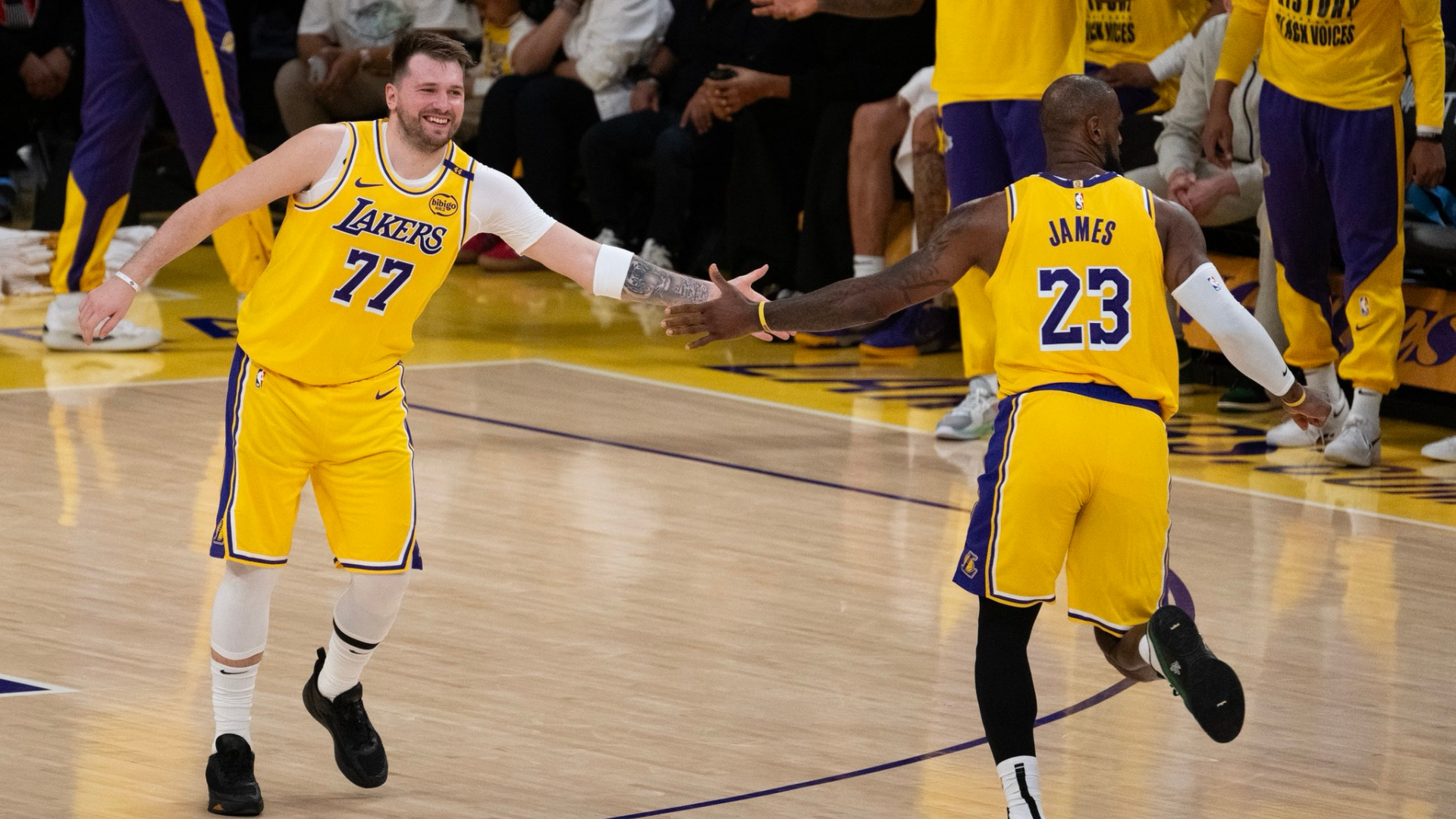 Luka Doncic, LeBron James, Los Angeles Lakers