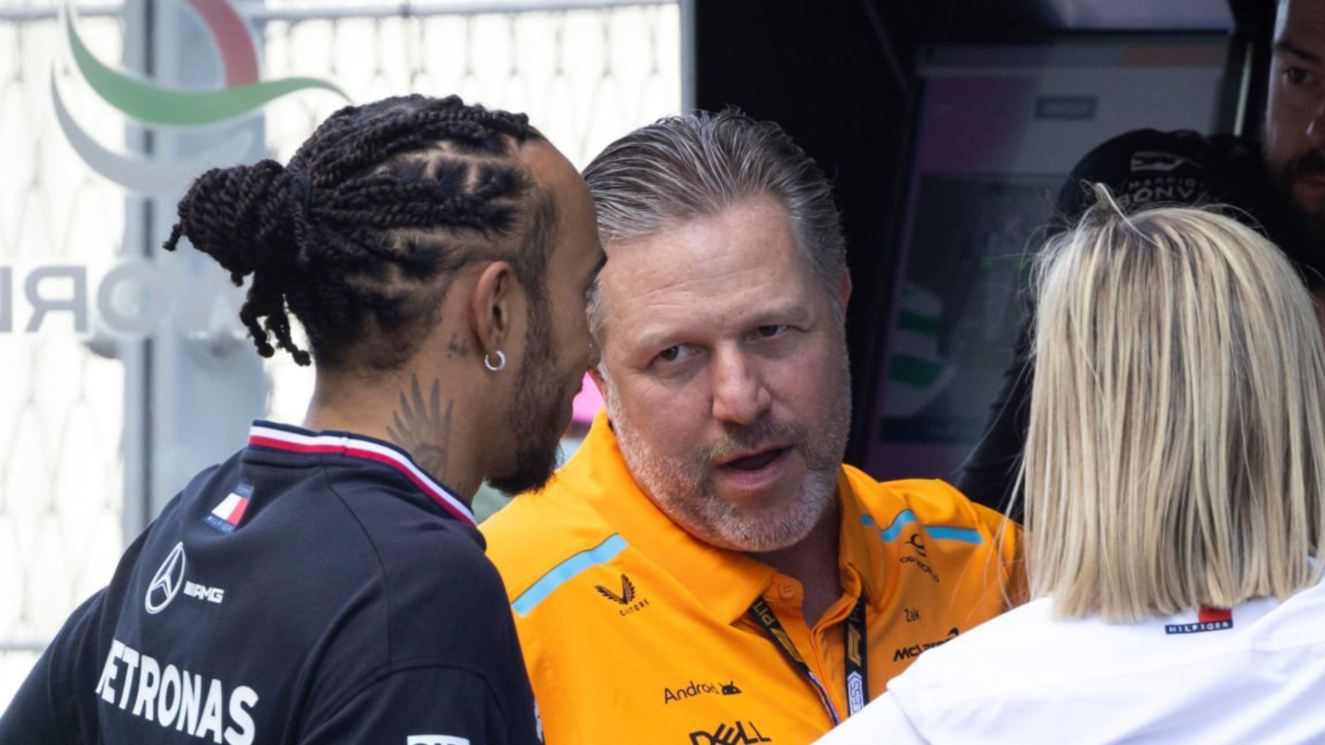 Zak Brown, Lewis Hamilton