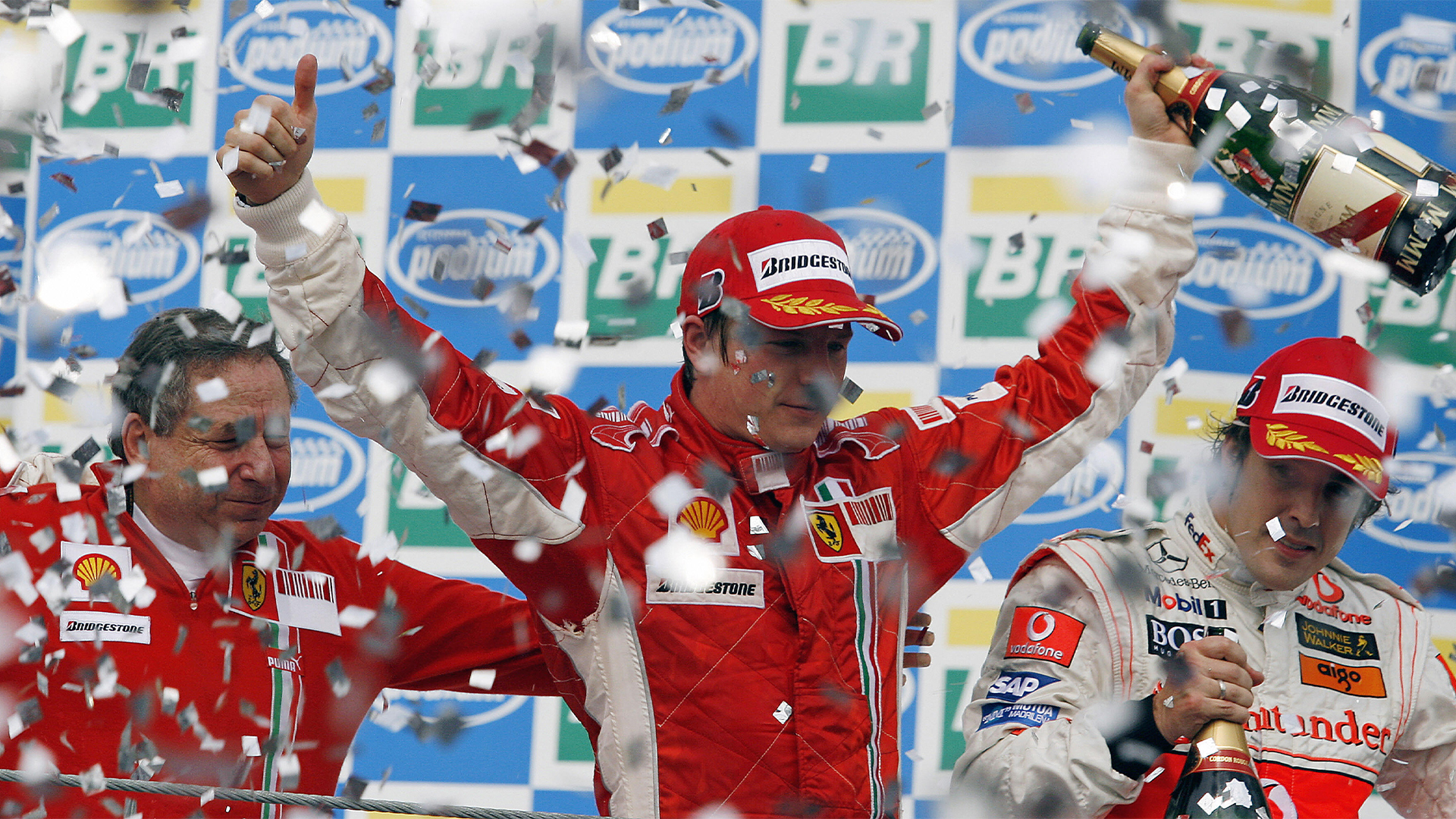 Kimi Raikkonen, GP Brasil, 21 octubre 2007, Ferrari, F1