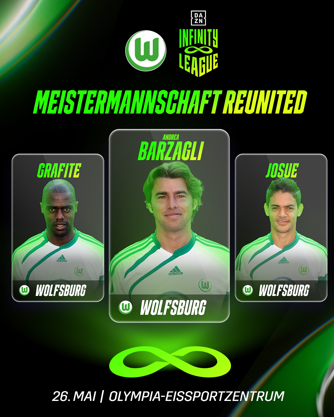 INFINITY LEAGE VfL Wolfsburg Grafite Barzagli Josue