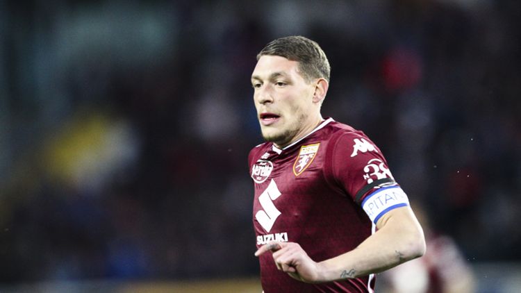 Andrea Belotti in azione con la maglia del Torino