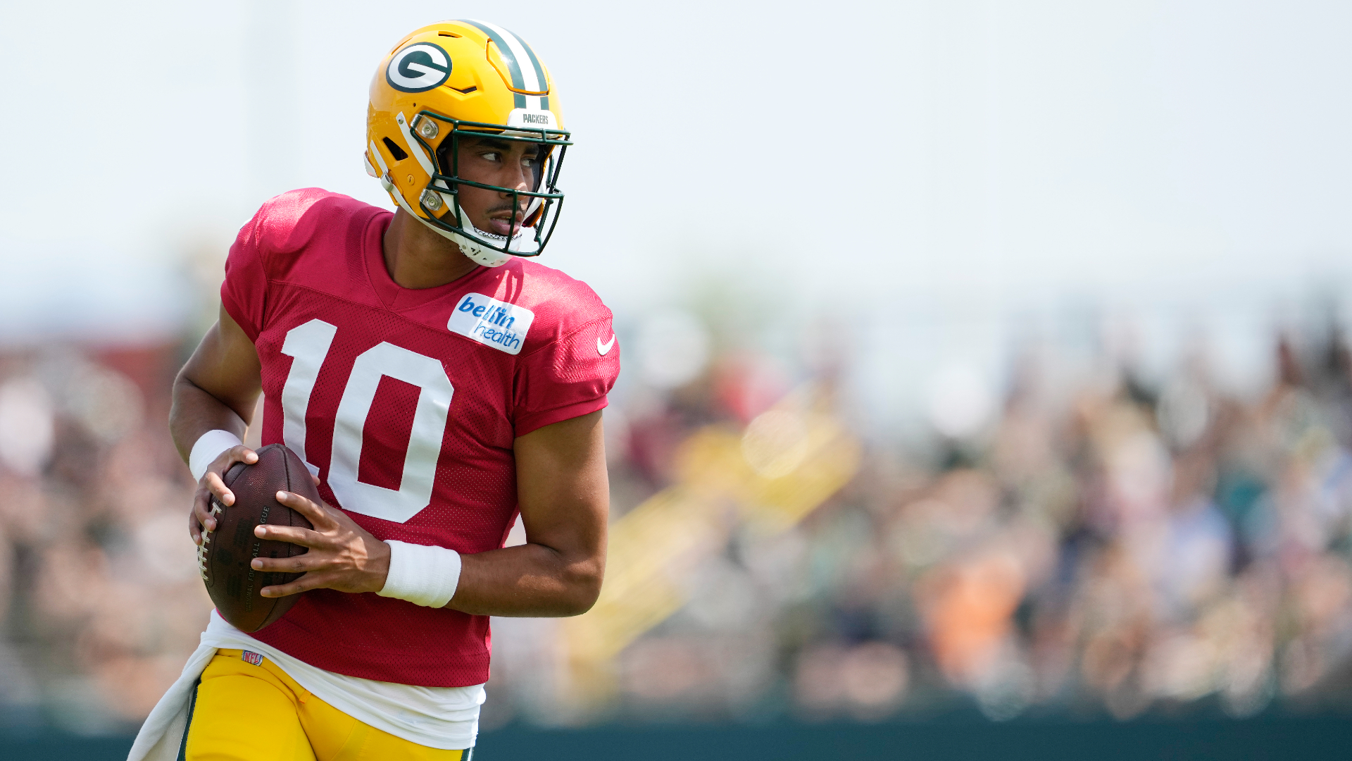 Jordan Love en un partido con Green Bay Packers