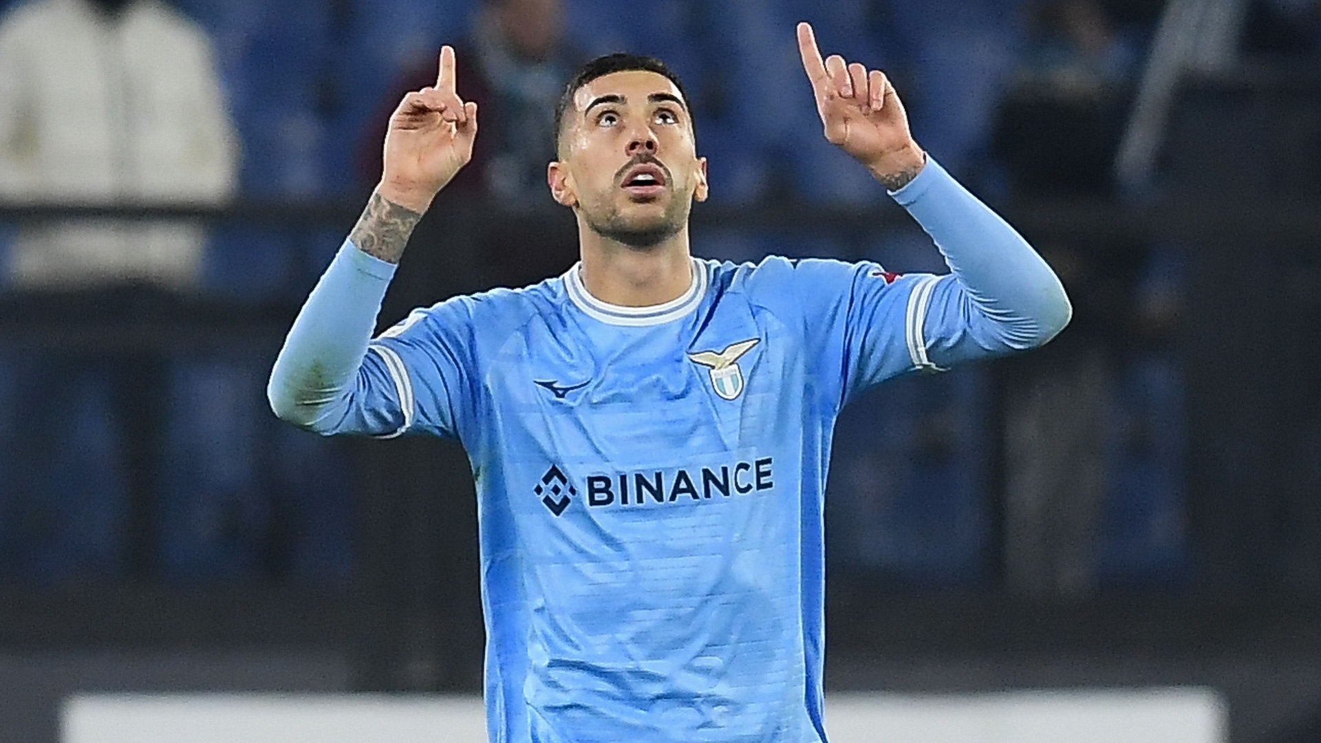 Zaccagni esulta dopo Lazio-Milan