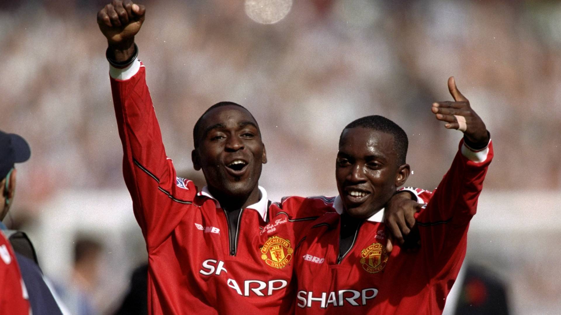 Dwight Yorke and Andy Cole Man United_1999