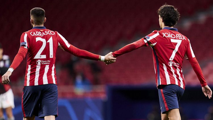 Yannick Carrasco Joao Felix Atletico Madrid FC Salzburg Champions League 2020