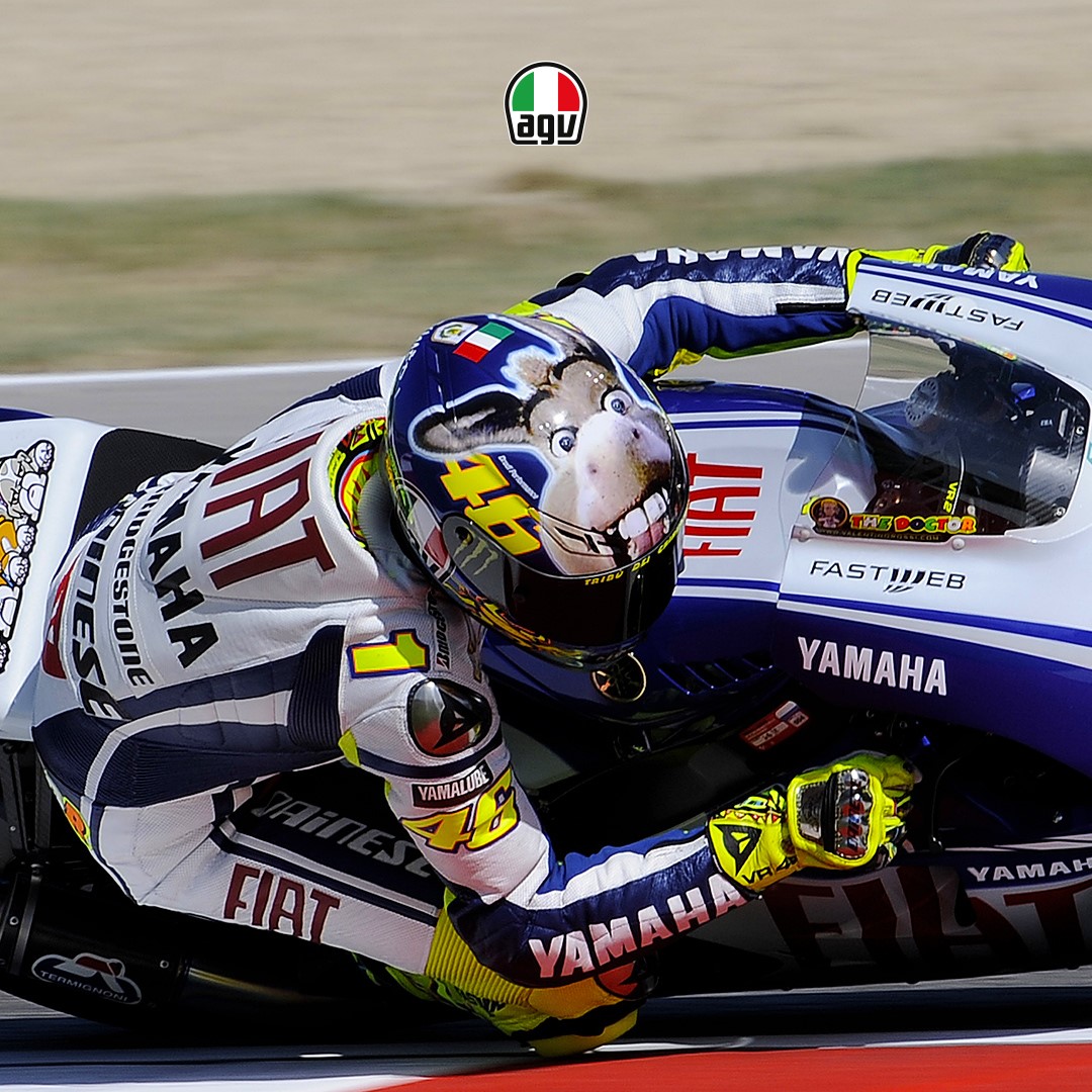 Casco de Valentino Rossi