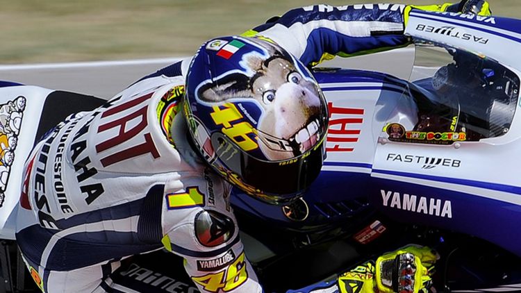 Casco de Valentino Rossi