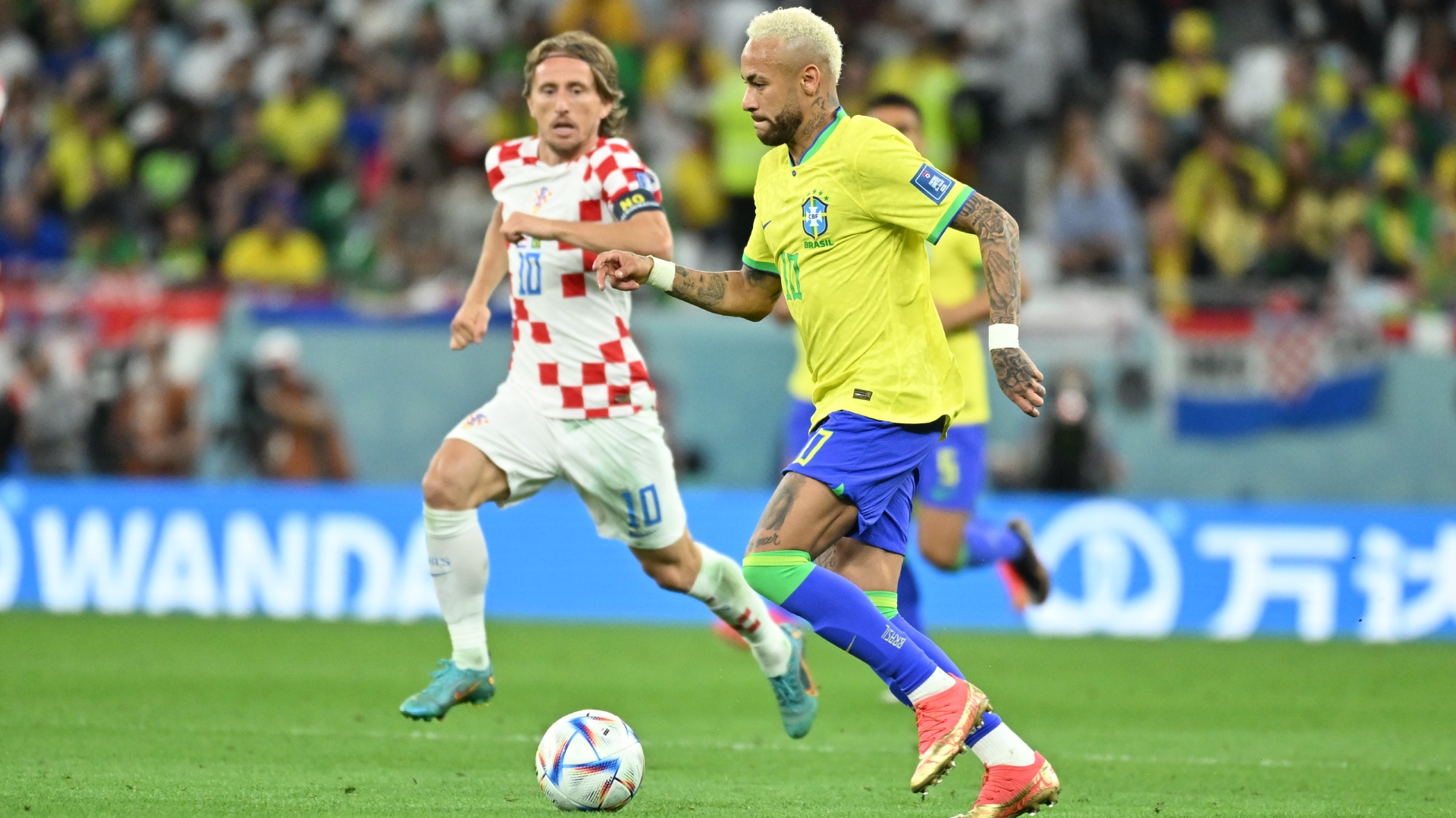 Luka Modric Neymar Croacia Brasil Mundial 2022