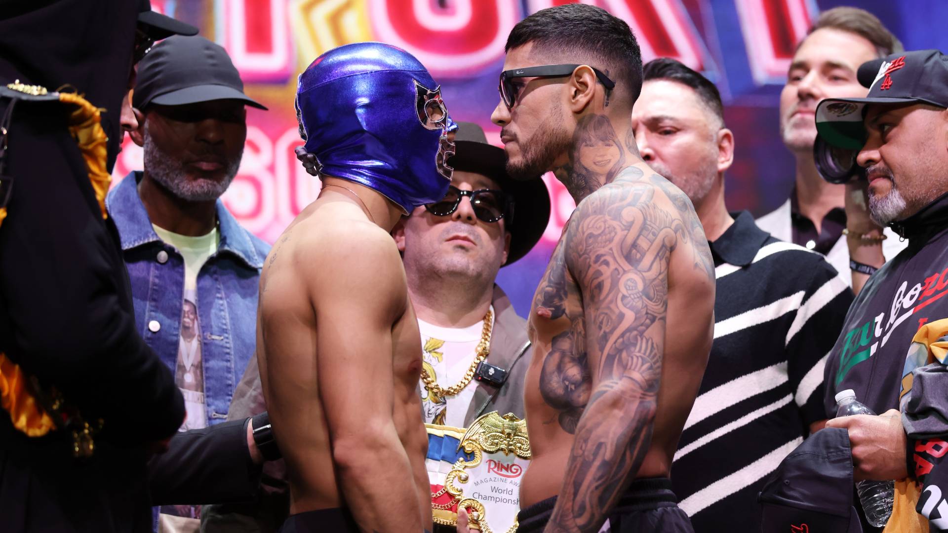 Teofimo Lopez and Arnold Barboza weigh-in_01052025