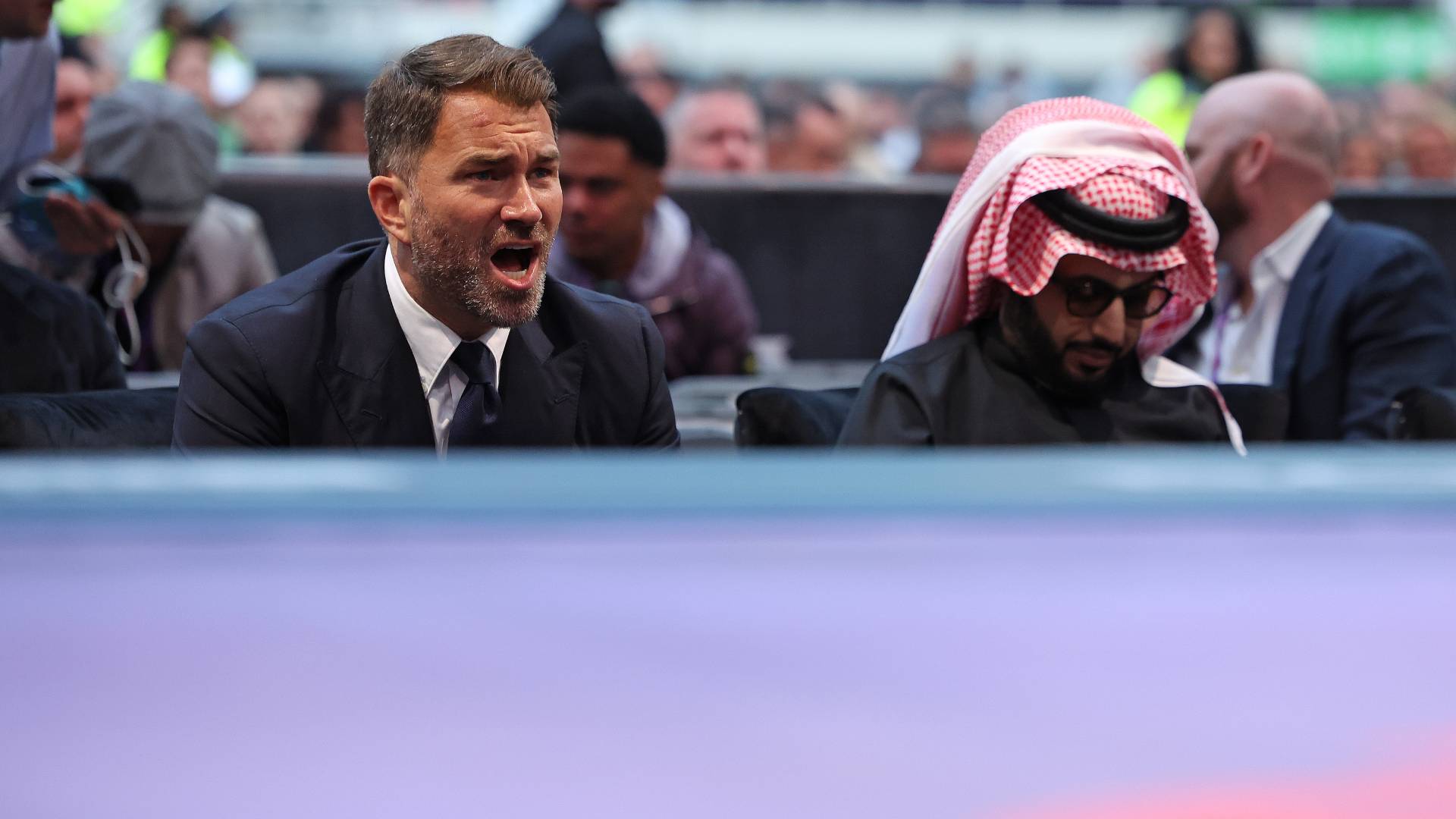 Eddie Hearn ringside for Clarke vs Riley_26042025