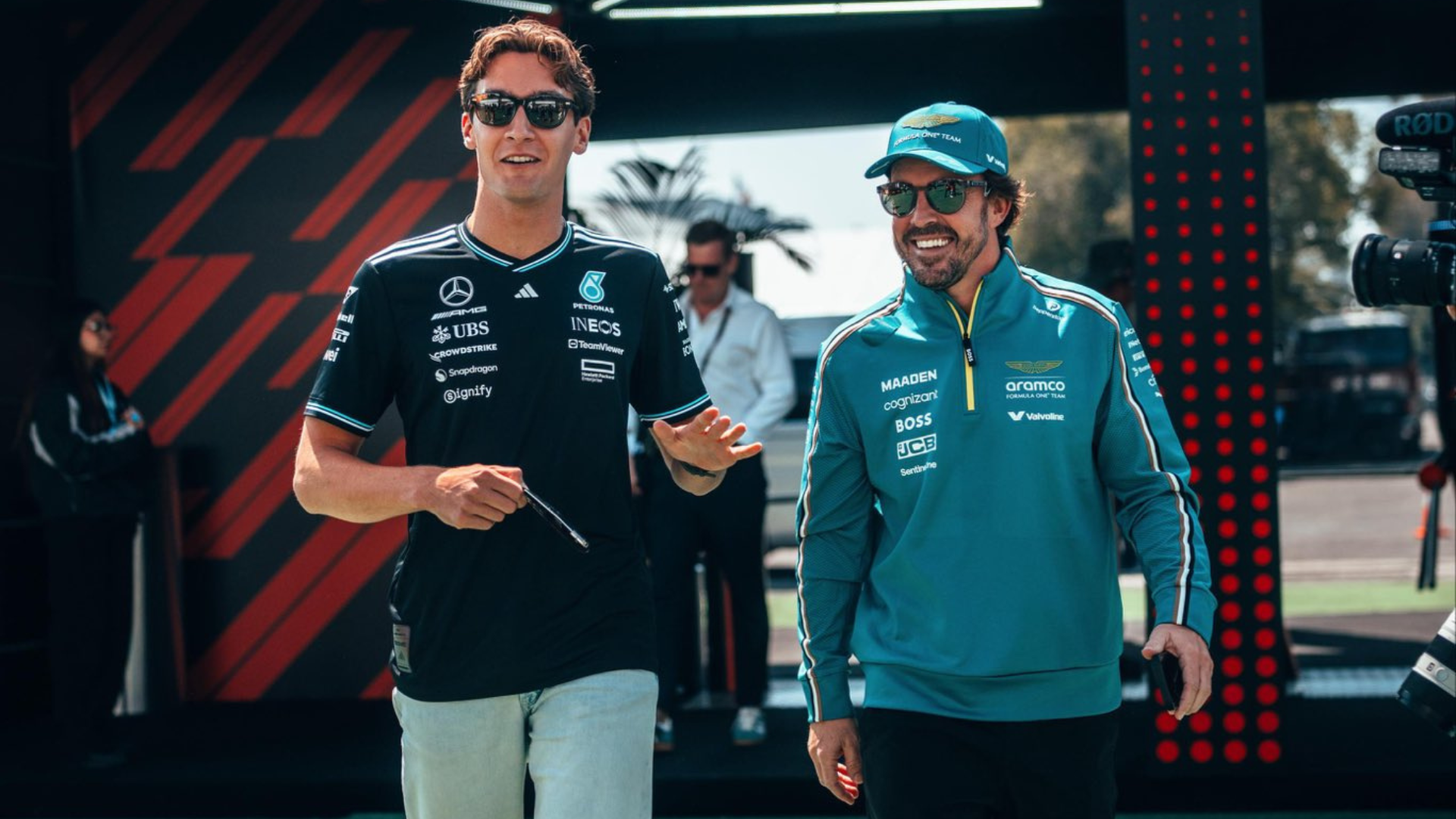 Fernando Alonso George Russell 2025